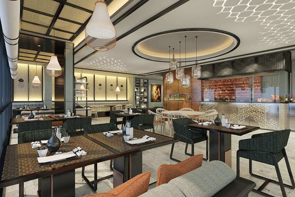 Hilton Dili Palm Springs 호텔 레스토랑 사진